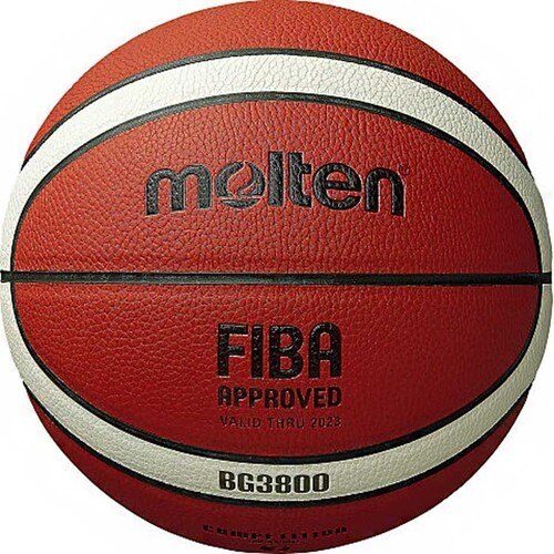 כדור כדורסל Molten אדום-לבן דגם BG3800 מידה 6 עם סימון FIBA Approved | bestpool