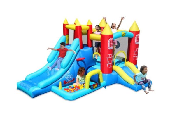 טירה מתנפחת משולבת צבעונית 400×285×215 ס"מ | Happ hop 9071R