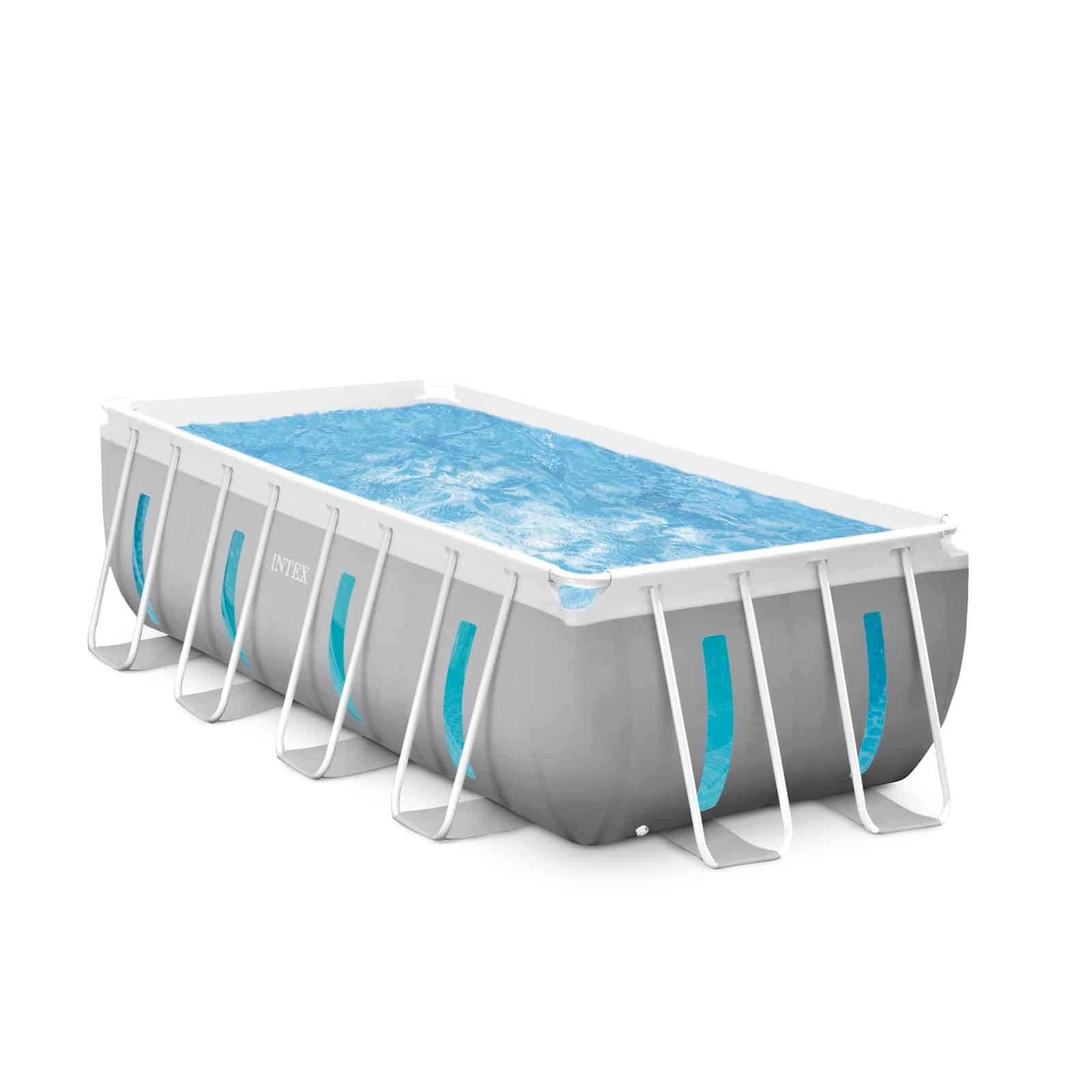 בריכה מלבנית Prism Frame Ultra עם חלונות ‎400×200×122‎ ס״מ | INTEX | מק״ט ‎26770‎